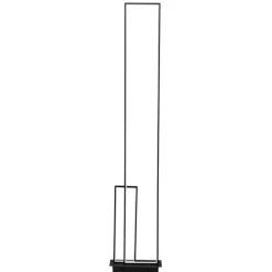 Lampade Da Terra-Selezionato da Mazzolaluce Lampada da terra piantana moderna led 3200k rettangoli nera