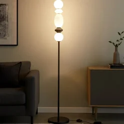 Lampade Da Terra-Selezionato da Mazzolaluce Lampada da terra piantana moderna led 3000k vetro ceramica