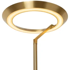 Lampade Da Terra-Selezionato da Mazzolaluce Lampada da terra piantana oro ottone led 2700k dimmerabile