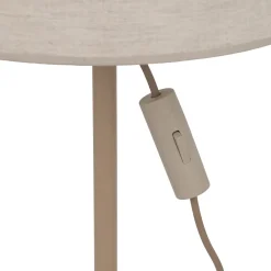 Lampade Da Terra-Selezionato da Mazzolaluce Lampada da terra piantana sabbia paralume cilindro tessuto lino chiaro