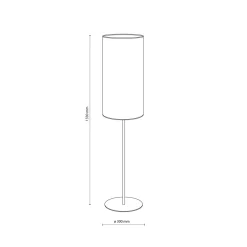 Lampade Da Terra-Selezionato da Mazzolaluce Lampada da terra piantana sabbia paralume cilindro tessuto lino chiaro