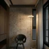 Lampade Da Terra-Selezionato da Mazzolaluce Lampada da terra piantana sospesa led a soffitto moderna bianca