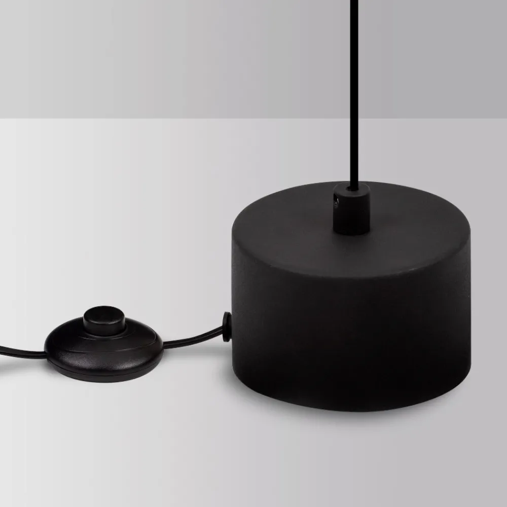 Lampade Da Terra-Selezionato da Mazzolaluce Lampada da terra piantana sospesa led a soffitto moderna bianca
