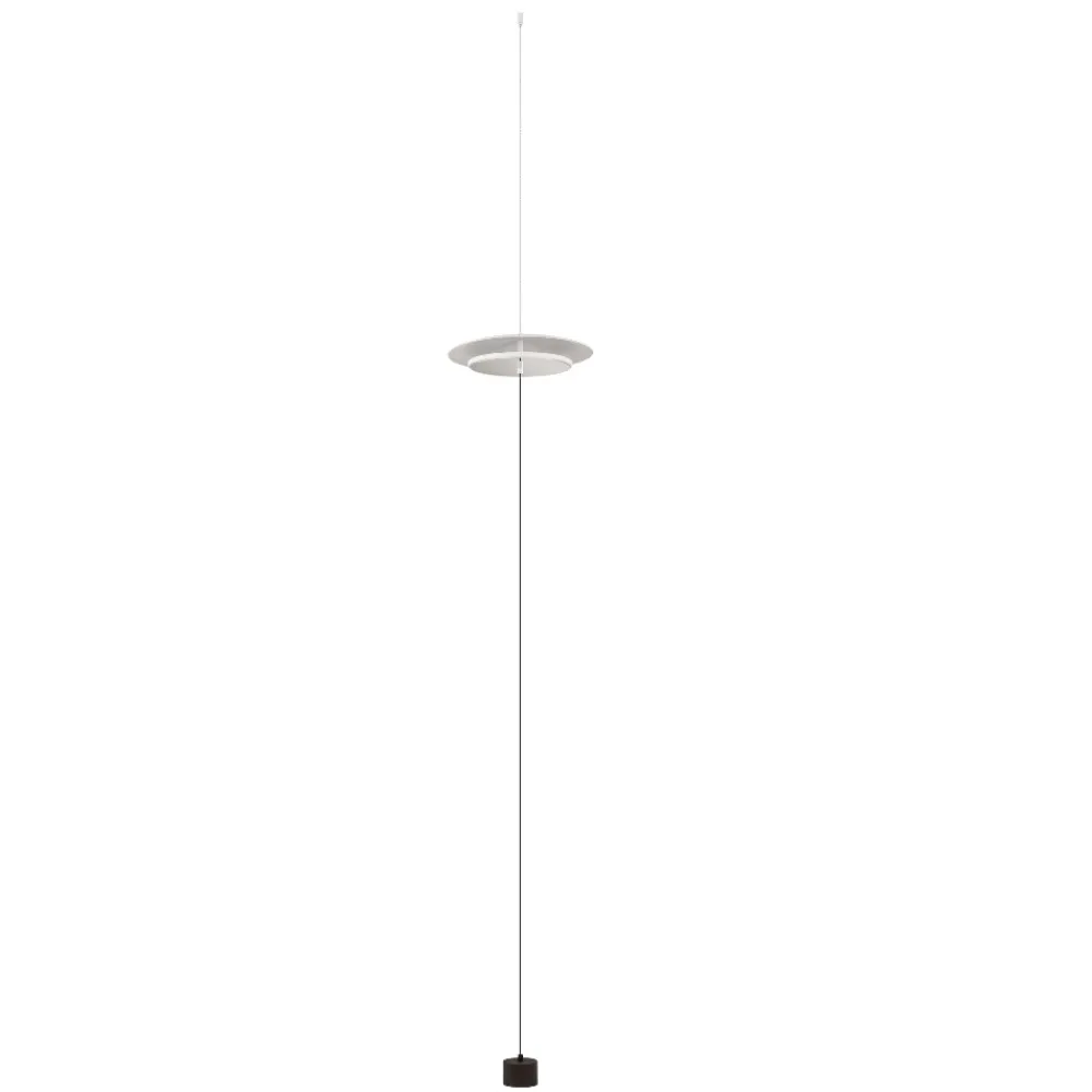 Lampade Da Terra-Selezionato da Mazzolaluce Lampada da terra piantana sospesa led a soffitto moderna bianca