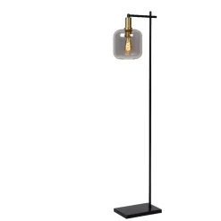 Lampade Da Terra-Selezionato da Mazzolaluce Lampada da terra piantana vintage vetro fume trasparente