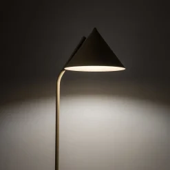 Lampade Da Terra-Selezionato da Mazzolaluce Lampada da terra sabbia in metallo da lettura parabola orientabile