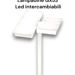 Lampade Da Terra-Top Light Lampada da terra sabbia moderna 6 luci orientabili