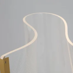 Lampade Da Terra-Selezionato da Mazzolaluce Lampada da terra vela led 31w 3000k design moderna oro