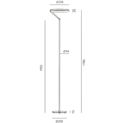 Lampade Da Terra-Vivida International Lampada da terra vivida meridiana bianca led 27w 3000k 4000k