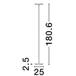Lampade Da Terra-Selezionato da Mazzolaluce Lampada da terra 30w 3000k nera parabola orientabile dimmerabile