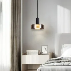 Lampade A Sospensione-Selezionato da Mazzolaluce Lampada design nero per comodino stanza da letto moderna