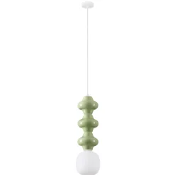 Lampade A Sospensione-Selezionato da Mazzolaluce Lampada di ceramica a sospensione verde pastello