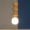 Lampade A Sospensione-Selezionato da Mazzolaluce Lampada di ceramica moderna giallo pastello