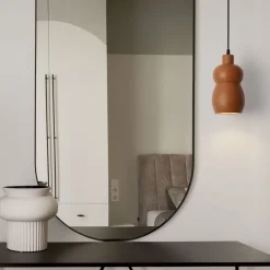 Lampade A Sospensione-Selezionato da Mazzolaluce Lampada di ceramica terracotta a sospensione