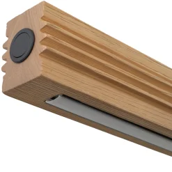 Lampadari Moderni-Selezionato da Mazzolaluce Lampada di legno a sospensione stile scandinavo per sala da pranzo