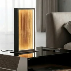Abat Jour-Selezionato da Mazzolaluce Lampada di legno led per comodino camera da letto