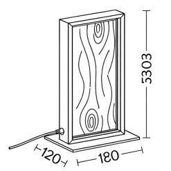 Abat Jour-Selezionato da Mazzolaluce Lampada di legno led per comodino camera da letto