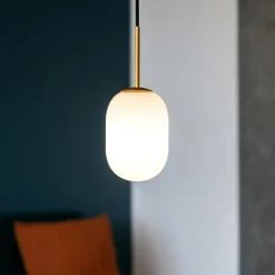Lampade A Sospensione-Selezionato da Mazzolaluce Lampada di vetro oro sfera vetro