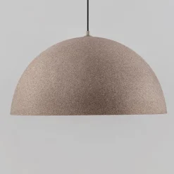 Lampadari Cucina-Selezionato da Mazzolaluce Lampadaio per cucina cupola 50cm cupola effetto pietra marrone