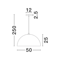 Lampadari Cucina-Selezionato da Mazzolaluce Lampadaio per cucina cupola 50cm cupola effetto pietra marrone