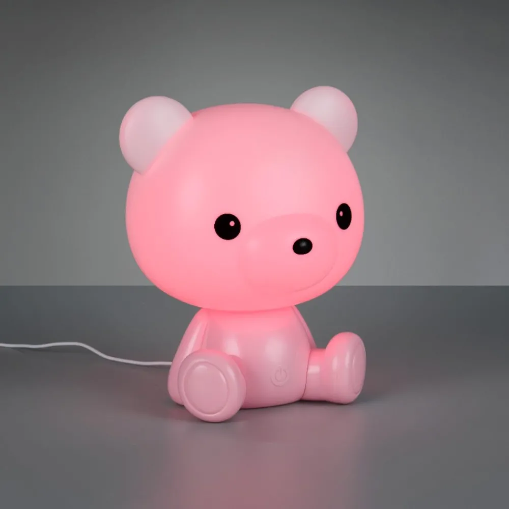 Abat Jour-Selezionato da Mazzolaluce Lampada led da comodino per cameretta bambina rosa led rgb 3000k portatile