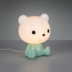 Abat Jour-Selezionato da Mazzolaluce Lampada led da comodino per cameretta bambino verde led rgb 3000k portatile