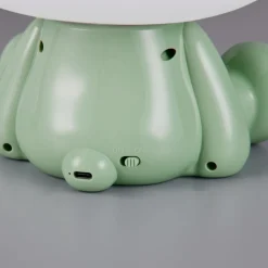 Abat Jour-Selezionato da Mazzolaluce Lampada led da comodino per cameretta bambino verde led rgb 3000k portatile