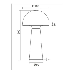 Lampade Da Tavolino Esterno-Selezionato da Mazzolaluce Lampada led senza fili ta tavolo portatile verde pistacchio per esterni