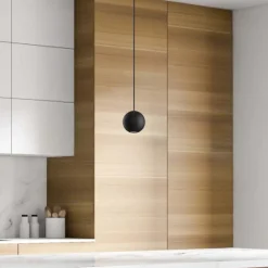 Lampade A Sospensione-Selezionato da Mazzolaluce Lampada led sfera nera per isola