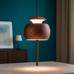 Lampade A Sospensione-Selezionato da Mazzolaluce Lampada led 12w 3000k pendente colore caffe a sospensione