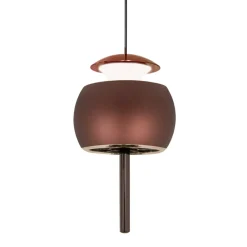 Lampade A Sospensione-Selezionato da Mazzolaluce Lampada led 12w 3000k pendente colore caffe a sospensione
