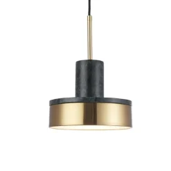 Lampade A Sospensione-Selezionato da Mazzolaluce Lampada marmo verde oro a sospensione per isola fp
