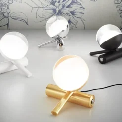 Abat Jour-Linea Light Lampada moderna cromo ca148fchwdi led 6w 3000k rossini tab