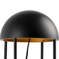 Lampade Da Terra-Selezionato da Mazzolaluce Lampada moderna da terra nera e oro led 6w 3000k