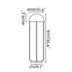 Lampade Da Terra-Selezionato da Mazzolaluce Lampada moderna da terra nera e oro led 6w 3000k
