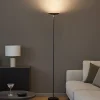 Lampade Da Terra-Perenz Illuminazione Lampada moderna led 18w 3000k nera febe