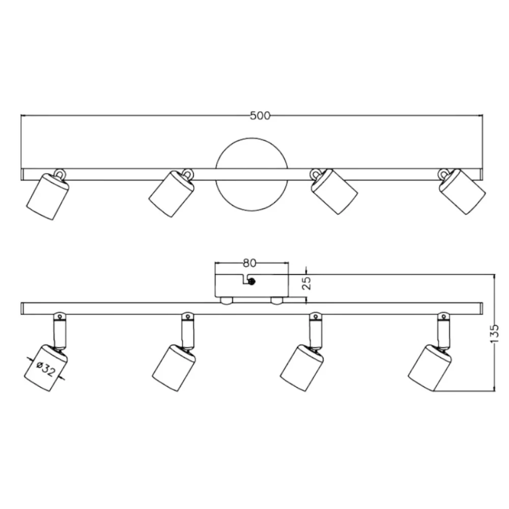 Plafoniere Moderne-Selezionato da Mazzolaluce Lampada nera da soffitto 3 luci faretti orientabili led