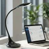 Lampade Da Tavolo-Perenz Illuminazione Lampada orientabile nera per scrivania ufficio moderna sonagli perenz