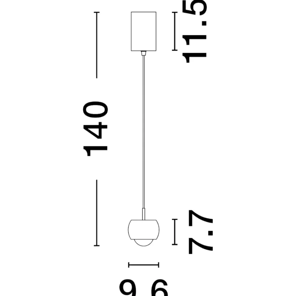 Lampade A Sospensione-Selezionato da Mazzolaluce Lampada oro a sospensione sfera per cucina