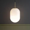 Lampade A Sospensione-Selezionato da Mazzolaluce Lampada oro di vetro a sospensione sfrumato bianco