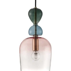 Lampade A Sospensione-Selezionato da Mazzolaluce Lampada oro moderno vetro colorato