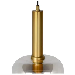Lampade A Sospensione-Selezionato da Mazzolaluce Lampada oro sfera di vetro fume a sospensione cavo tessuto