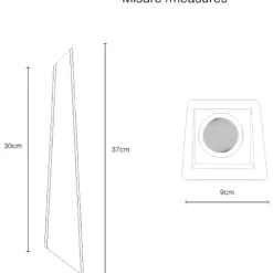 Lampade A Sospensione-Selezionato da Mazzolaluce Lampada pendente a sospensione bianca in gesso assimetrica