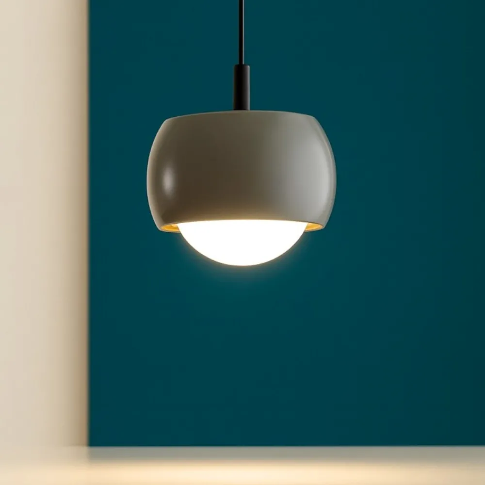Lampade A Sospensione-Selezionato da Mazzolaluce Lampada pendente a sospensione sferica grigio design moderna