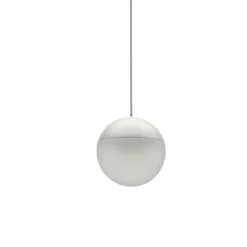 Lampade A Sospensione-Selezionato da Mazzolaluce Lampada pendente a sospensione sfera bianca led 10w 3000k