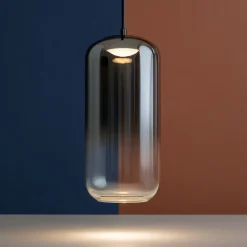 Lampade A Sospensione-Selezionato da Mazzolaluce Lampada pendente a sospensione led 3w 3000k vetro fume