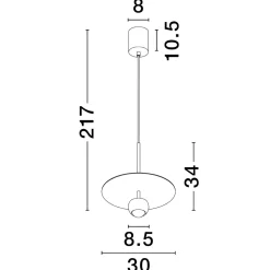 Lampade A Sospensione-Selezionato da Mazzolaluce Lampada pendente design moderna led per isola cucina