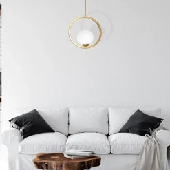 Lampade A Sospensione-Selezionato da Mazzolaluce Lampada per camera da letto moderno oro ottone anticato fp