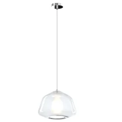 Lampade A Sospensione-Top Light Lampada per camera da letto moderna vetro trasparente toplight