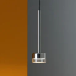 Lampade A Sospensione-Selezionato da Mazzolaluce Lampada per comodini moderna vetro trasparente